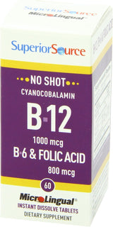 Tableta multivitamínica de ácido fólico Superior Source