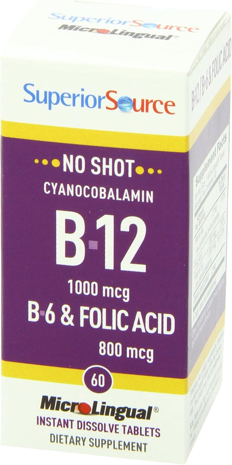 Tableta multivitamínica de ácido fólico Superior Source
