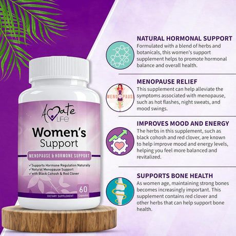 Suplemento de apoyo para mujeres regulación hormonal natural