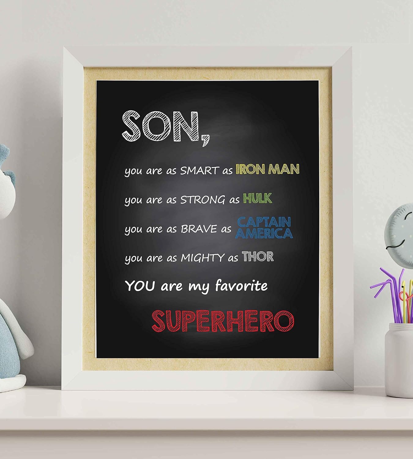 Posters My Favorite Superhero 20cm x 25 cm