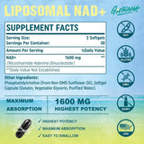 Suplemento liposomal NAD de 1600 mg potenciador de NAD