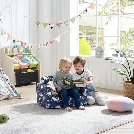 Silla infantil convertible en cama con relleno para niños