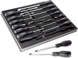 Kit de destornilladores Powerbuilt 17 piezas, mango doble inyección
