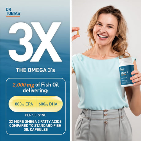 Suplemento Omega 3 Dr. Tobias 2000mg 60 cápsulas blando