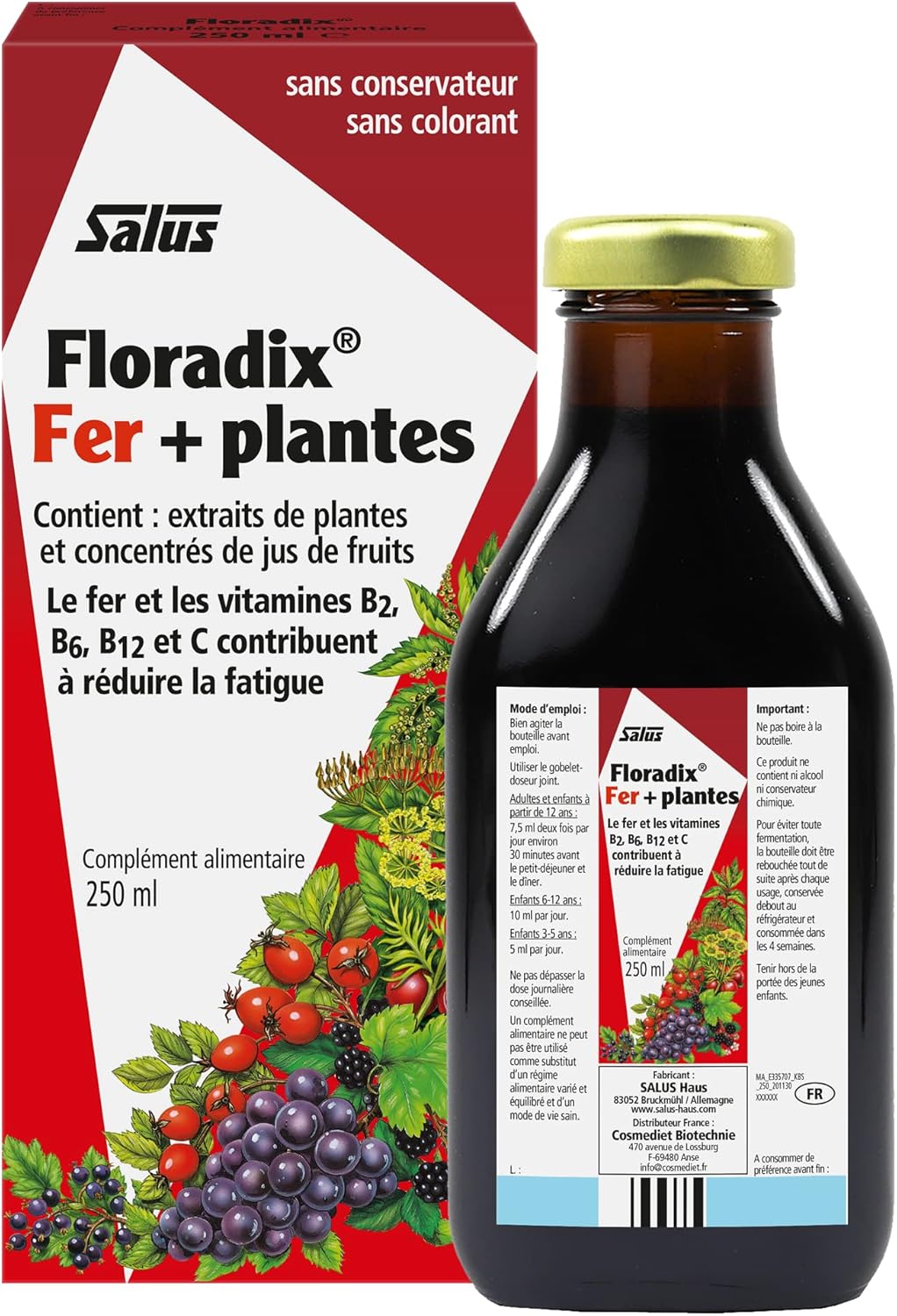 Suplemento Hierro en Fórmula Líquida Floradix