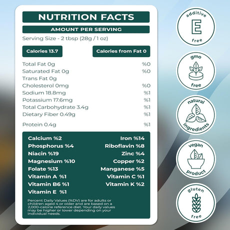 Sea Moss Raw - Wildcrafted Irish para digestión y salud intestinal 16oz