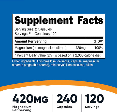 Suplementos Alimenticios de magnesio vegetarianas
