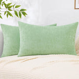 Fundas de Cojín Decorativas decorUhome 12x20, Chenilla Suave