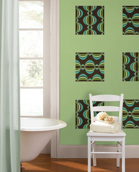 Papel Tapiz Adhesivo Brewster Home Fashions Loopy Blox WPB99850