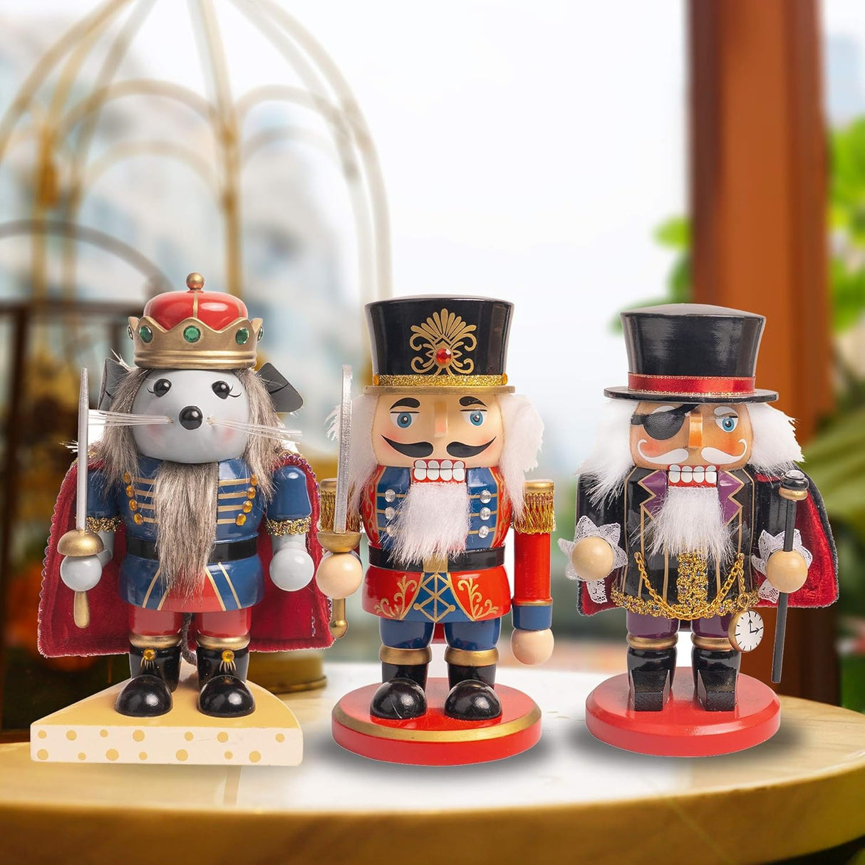Figuras de Nutcrackers FUNPENY, 7'' Soldado y Pirata, 3 Pzs