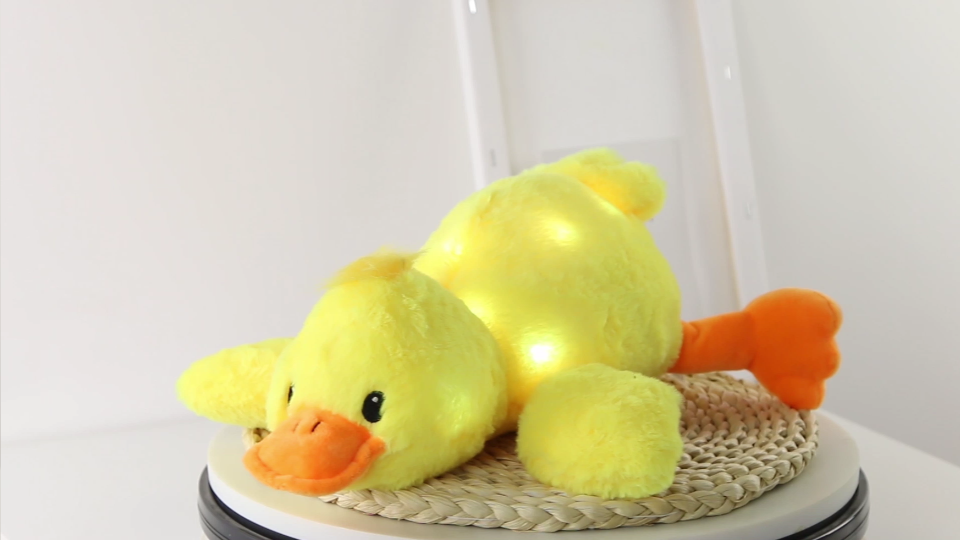 Peluches Cojines de Peluche Amarillo relleno animal LED 12