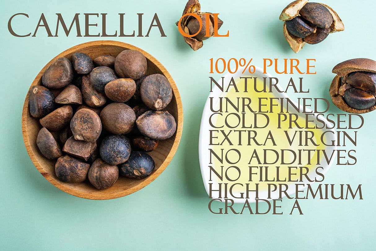 Aceite de Camelia Extra Virge Puro y Natural para Cuerpo