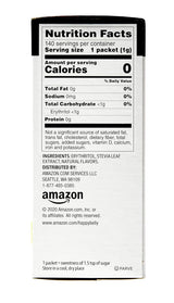 Endulzante Stevia en polvo, Happy Belly, 0 Calorías, 140 Paquetes