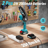 Seesii Mini motosierra inalámbrica 6 con baterías CH600