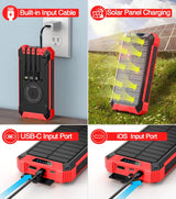 Power Bank GOODaaa 36000mAh Carga Inalámbrica y Solar