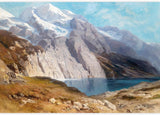 Adhesivo removible de pared/mural Otoño Cordillera Lago