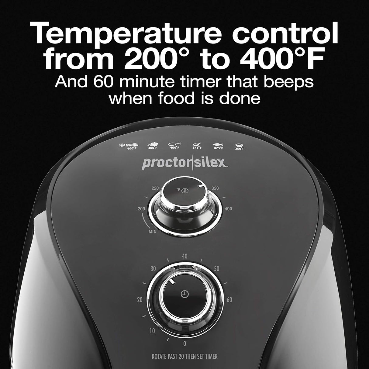 Freidora de aire Proctor Silex 5.8 QT, 1700W, 60 min, 35060
