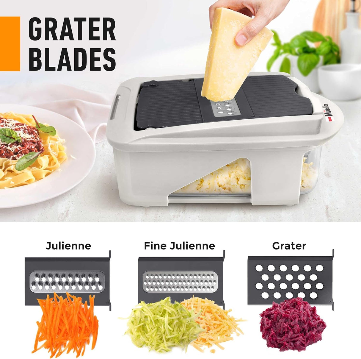 Mueller Pro-Series cortador de alimentos 12 cuchillas