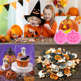 Moldes de Silicona Halloween, 7 Pcs para Pasteles y Chocolates