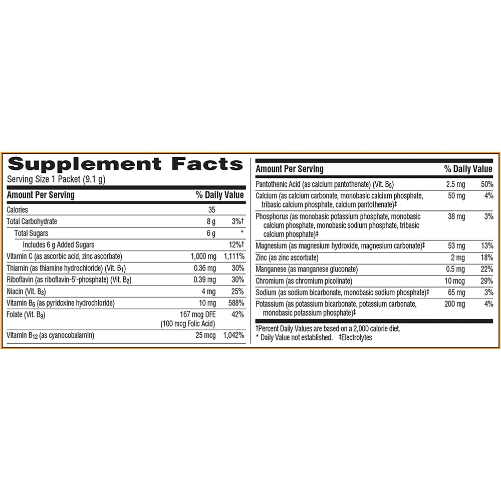 Suplemento dietético  Emergen-C sin cafeína