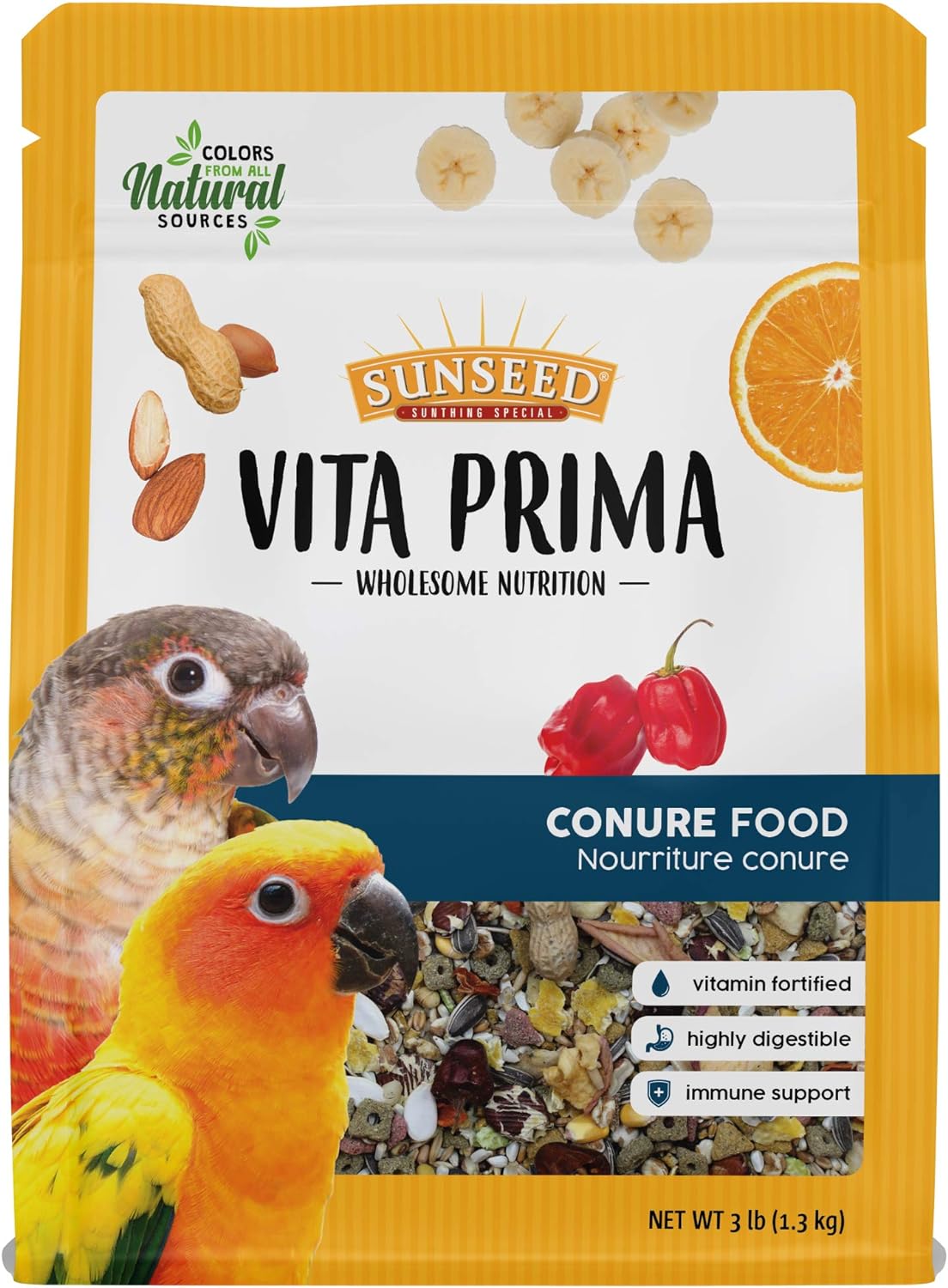 Alimento para Conure Sunseed Vita Prima Nutrición Saludable