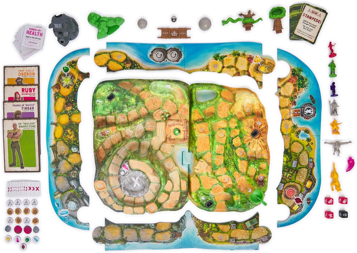 Juego de mesa Jumanji Stampede de Spin Master, cooperativo