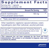 Suplemento Pure Encapsulations Pycnogenol 100 mg  60 Cap
