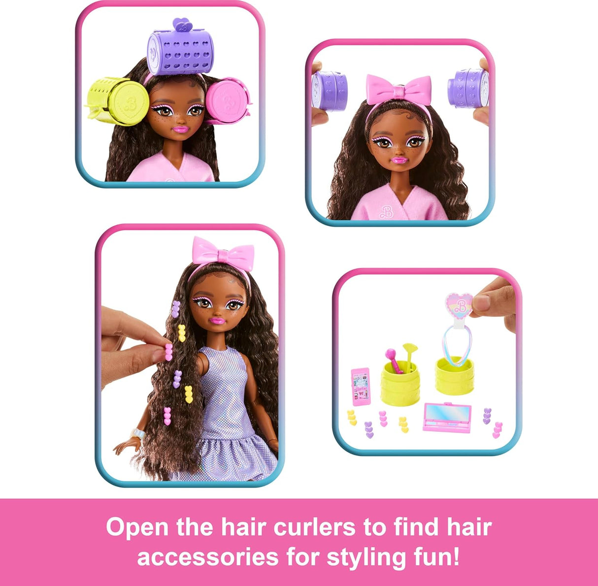 BarbieDreamGETReadyBrooklyn MuñecaFashion con accesorios y 15+ looks