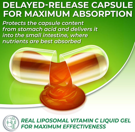 Suplementos de gel líquido de vitamina C liposomal 1100 mg