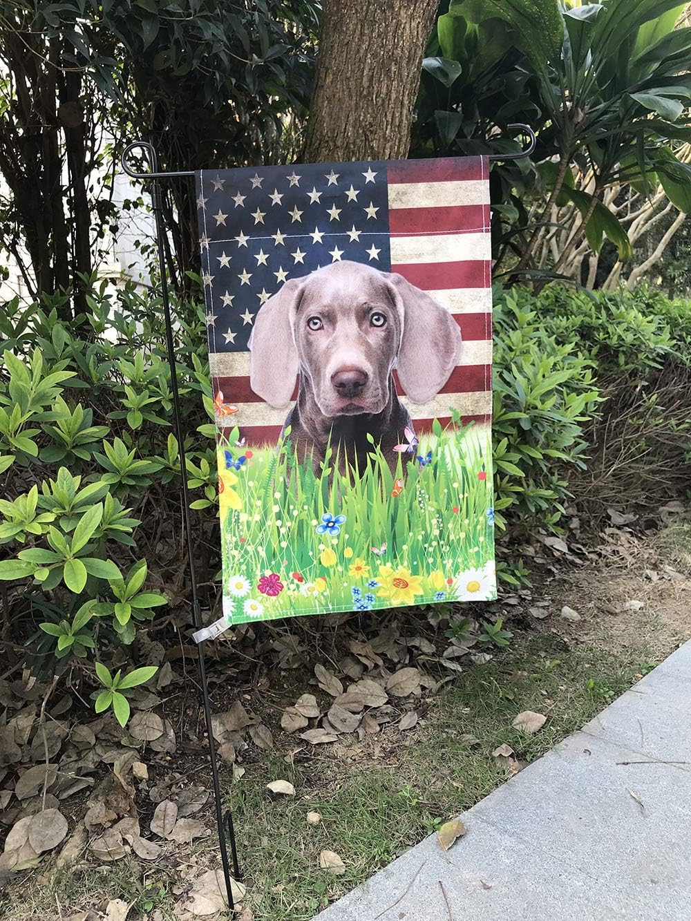 BAGEYOU - Bandera decorativa de jardín con texto en inglés "Hello Fall in The Countryside with My Love Dog" para exteriores, 12.5 x 18.0&nbsp;in