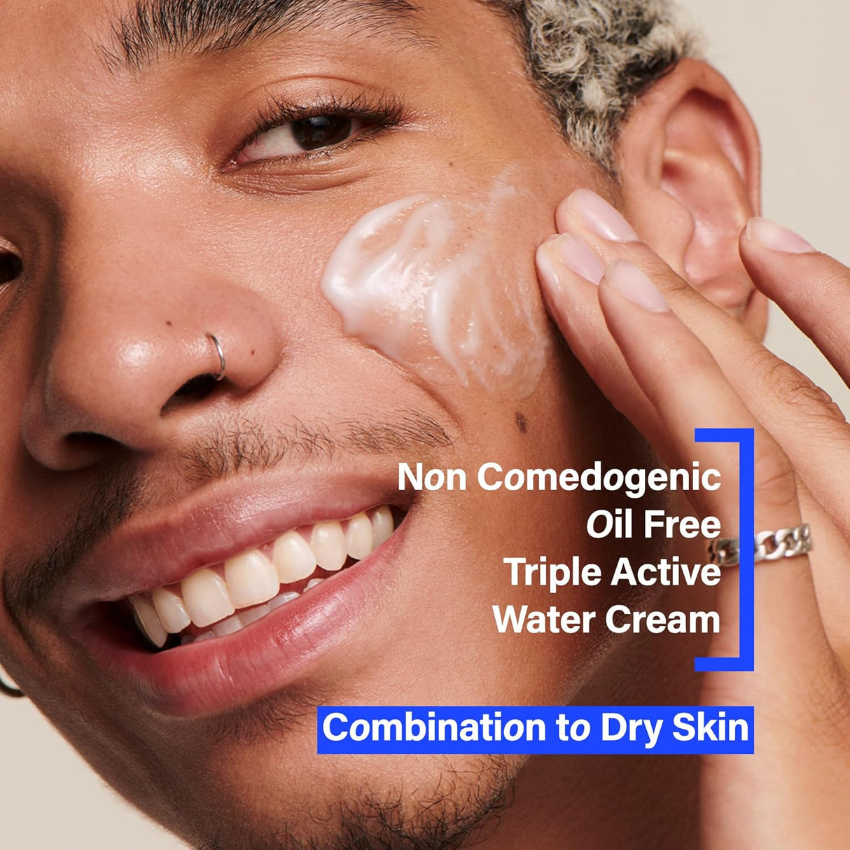 Crema facial a base de agua triple humectante COATS