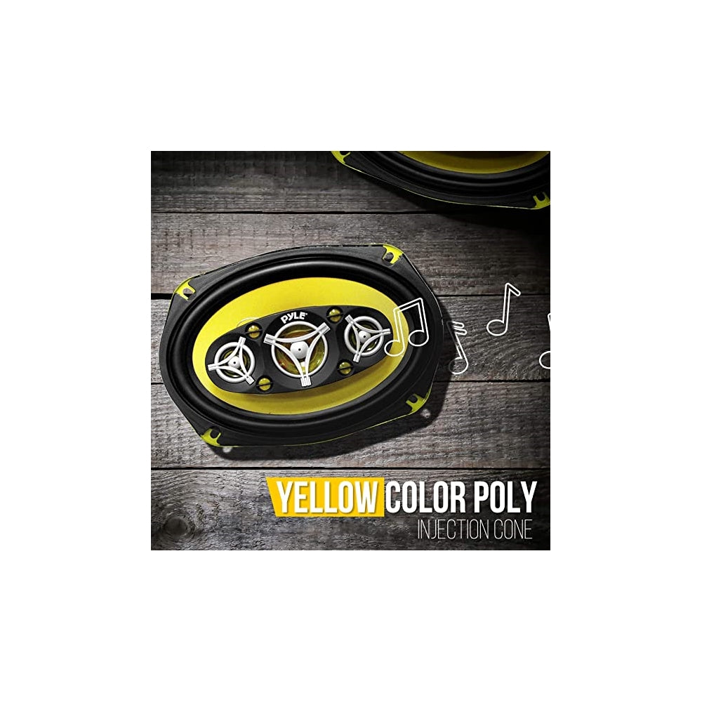 Parlantes o Altavoces Amarillo PYLE PLG69.8