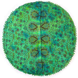Funda bohemia para cojín, de 32 pulgadas, con diseño de mandala, para meditación, decorativa, otomana, grande, para exteriores, decoración del hogar, decoración de arte en el hogar, redonda, con pompones de algodón, cómoda