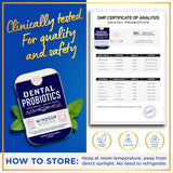 Probióticos Dentales 3BN CFU Lactobacillus Tablets Travel