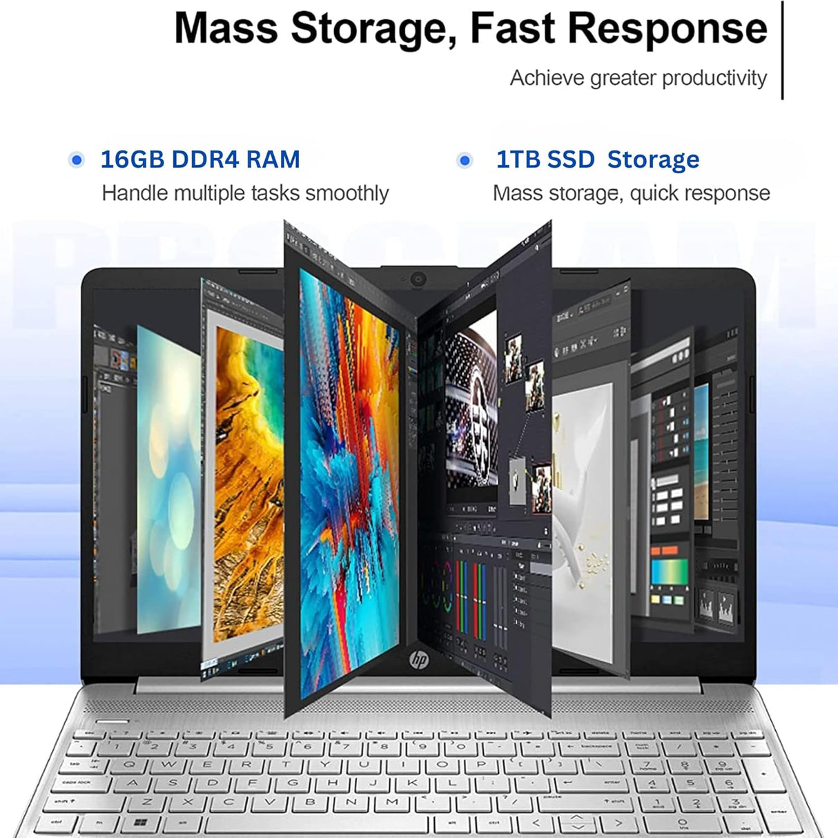 Laptop HP Pavilion 15.6 Touchscreen, 16GB RAM, 1TB SSD