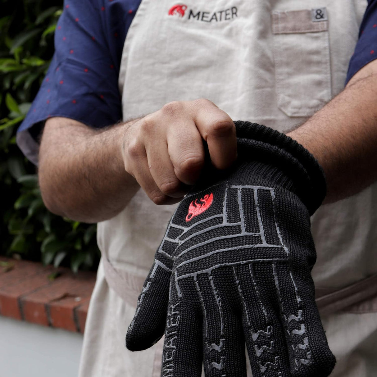 Termómetro de carne MEATER Plus, Bluetooth, guantes BBQ, bundle