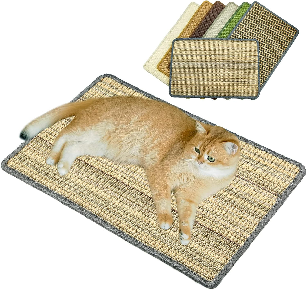 Tapete rascador para gatos de interior con cintas de velcro