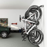Soporte de pared resistente para 6 bicicletas, hasta 300 lb