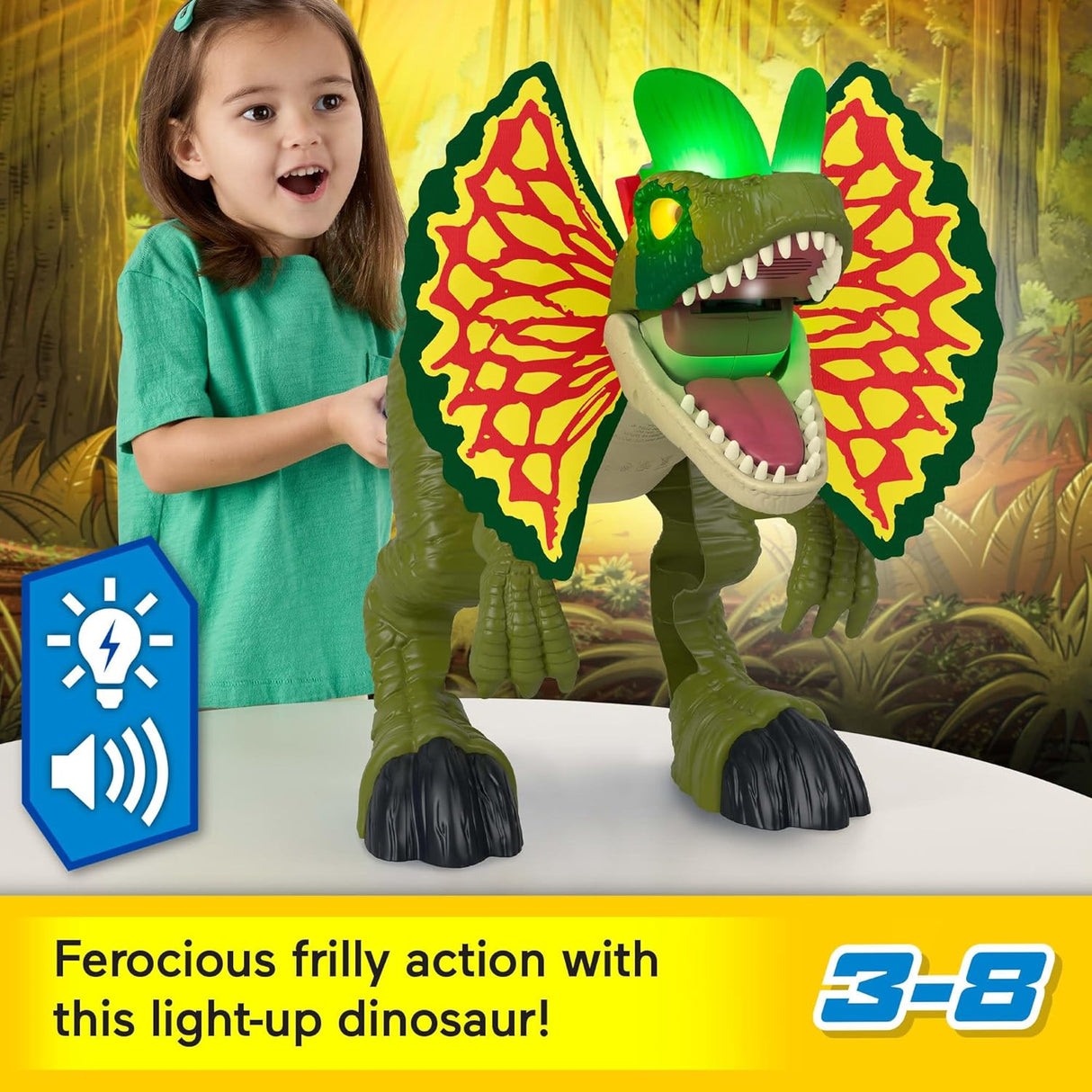 Dinosaur Fisher-Price Imaginext Jurassic World con sonidos