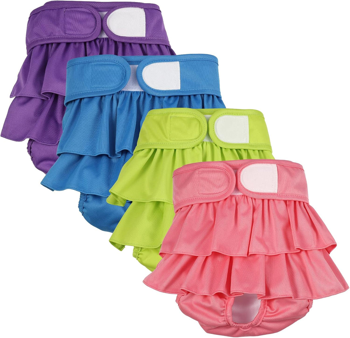 Paquete de 4 pañales para perras, pañales lavablespara cachorros