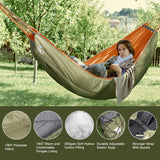 Hamaca de Noche Cat, Saco de Dormir Aislante, 4 Estaciones, 8x3.6ft
