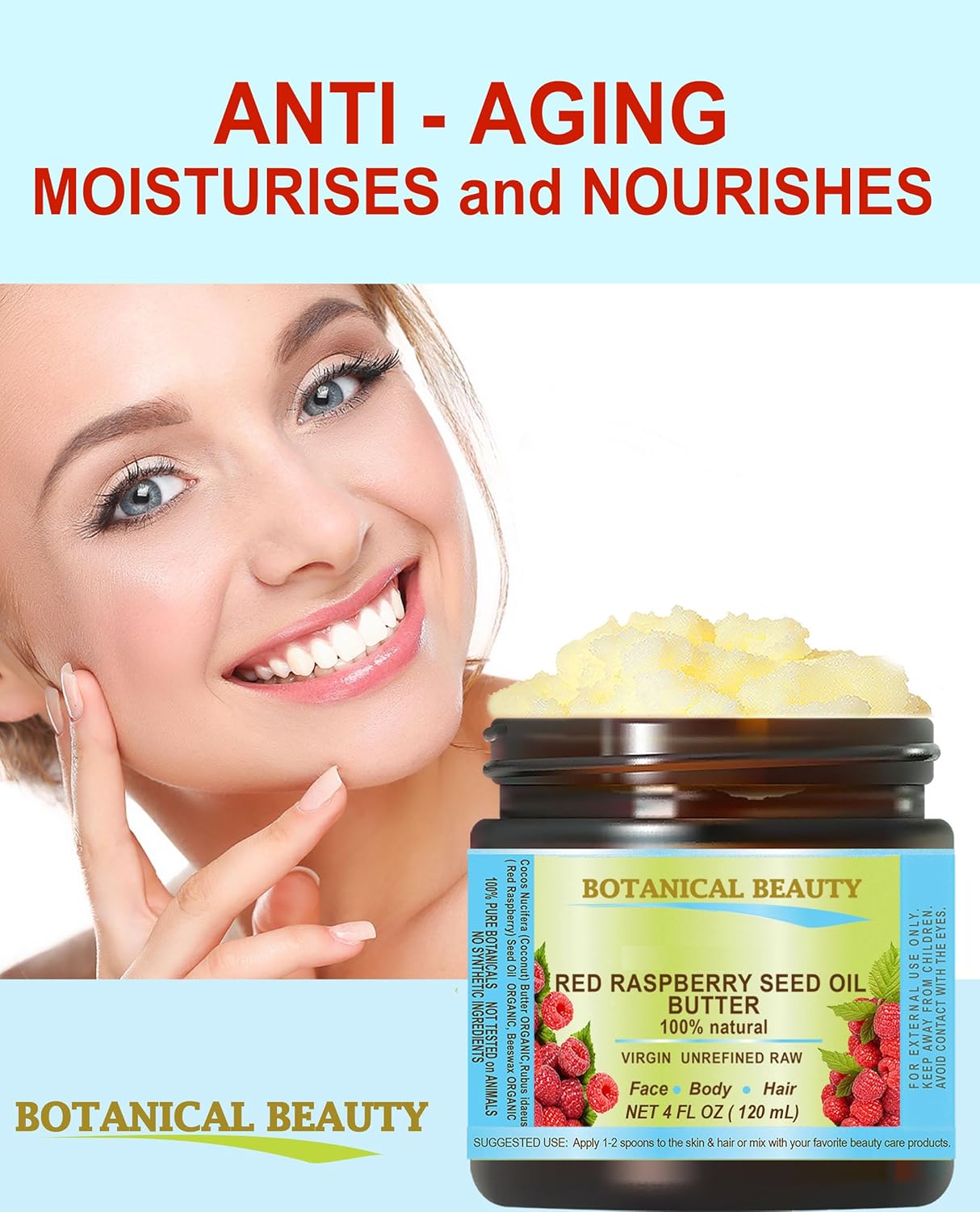 Aceite de Semilla de Frambuesa Virgen Puro para Piel y Cabello