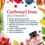 Suplementos Alimenticios hierro carbonilo con vitamina C
