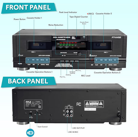 Amplificador de sonido PYLE-HOME PT659DU.5