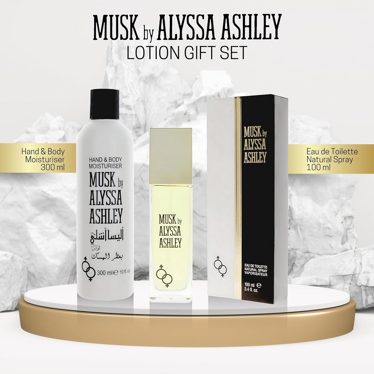 Perfume y Loción de Musk para Mujer - Set de Regalo