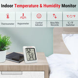 Termómetro y higrómetro digital ThermoPro TP50, monitor de temp.
