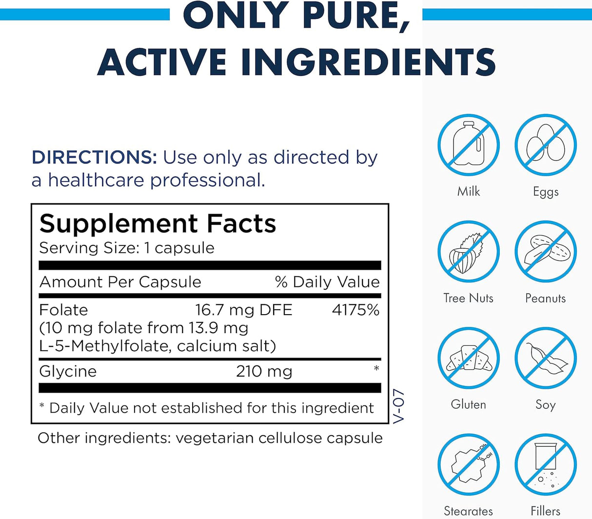 Suplemento MethylPro 10 mg de L-metilfolato  de folato