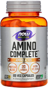 Amino Completo de Aminoácidos de NOW Foods Sports, 120 cápsulas