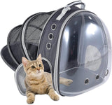 Mochila transportadora de burbujas expandible plegable negro