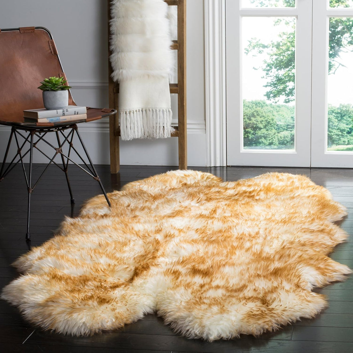 Alfombra Runner de Piel de Oveja, SAFAVIEH, Hecha a Mano, SHS121B